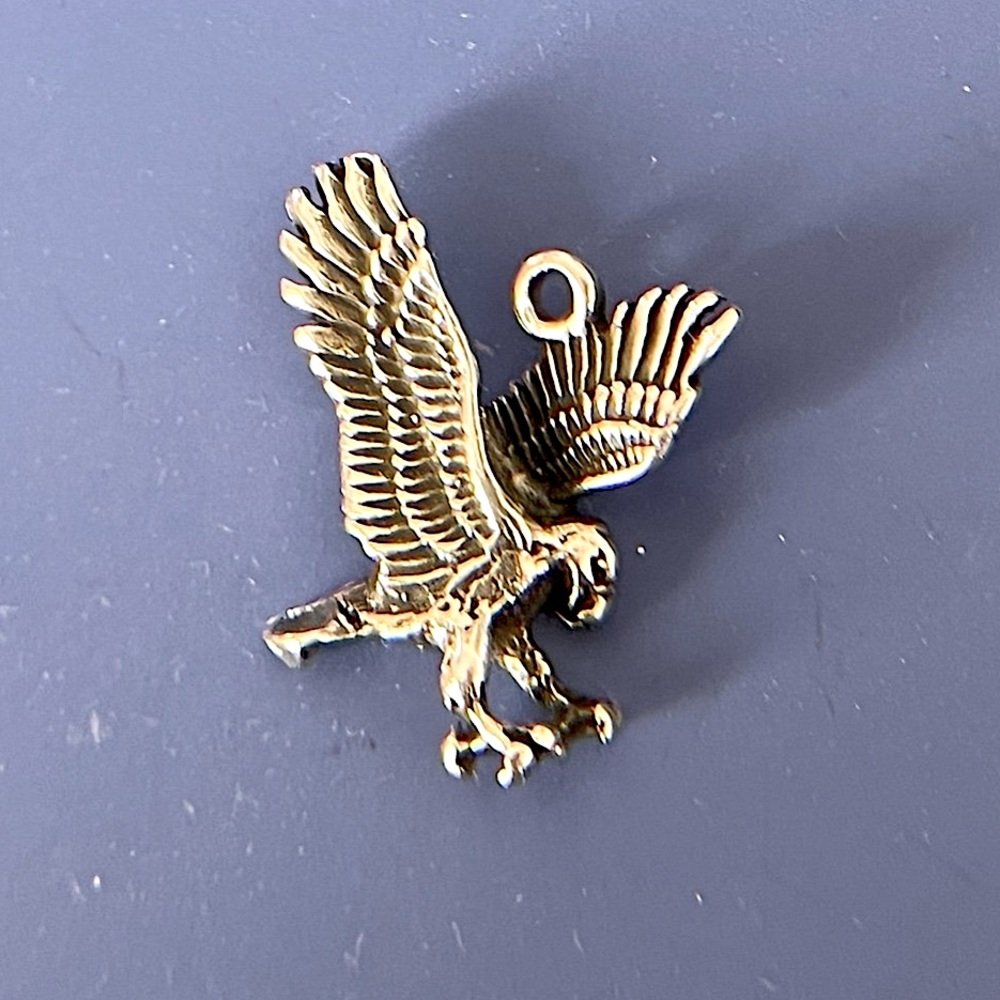 Vintage Sterling Silver Bald Eagle Charm / Pendant